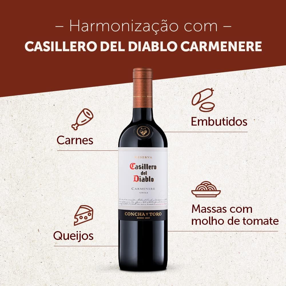 Concha y Toro Casillero Del Diablo Carmenere 750ml - Imagem 3