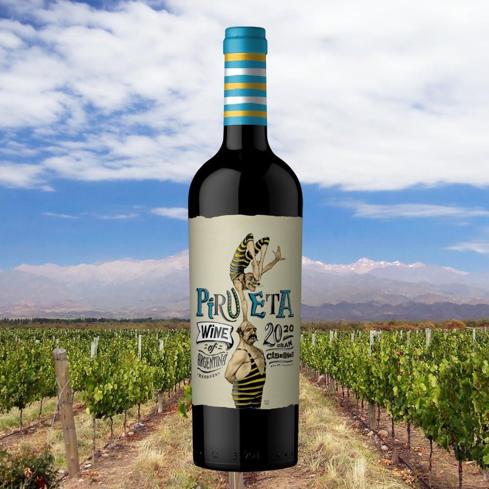 Vinho Fino Tinto Argentino Pirueta Varietal Cabernet Sauvignon 750ml - Imagem 5